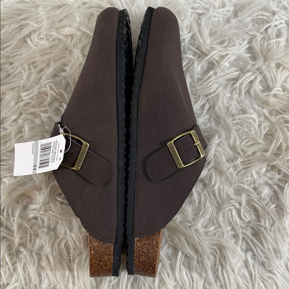 NAUTICA Slip On Loafers Shoes Dark Brown Size 11 NEW - Picture 9 of 13